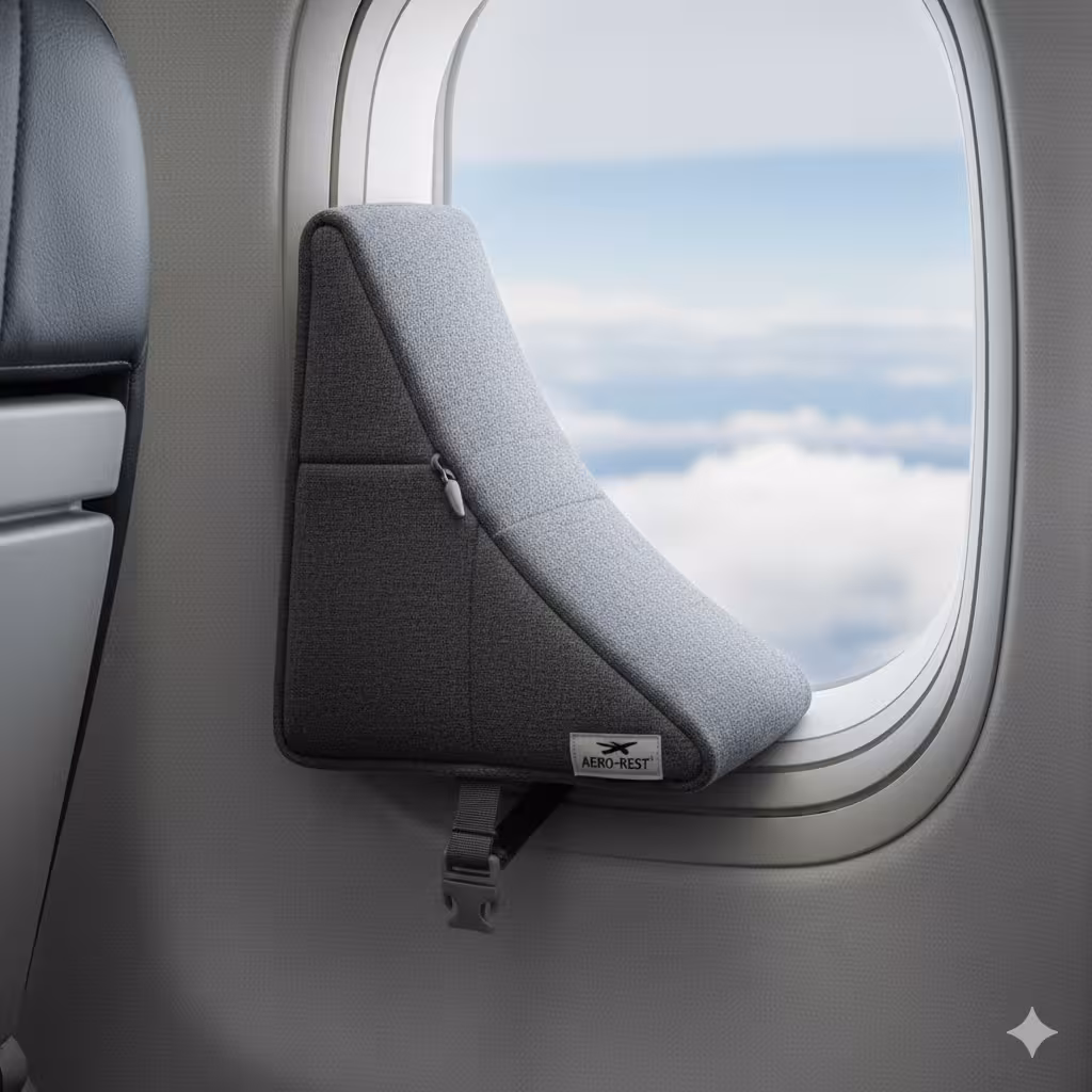 Window Wedge Travel Pillow render